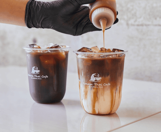 チェンライ産コーヒー豆を使ったシグネチャードリンク